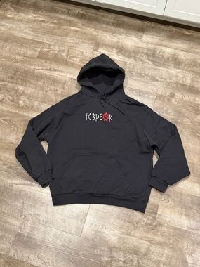 Rare Ic3peak Anarchy Black Hoodie Mens Size XL